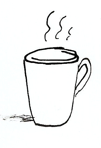 illustration article du Postillon / Tasse de café